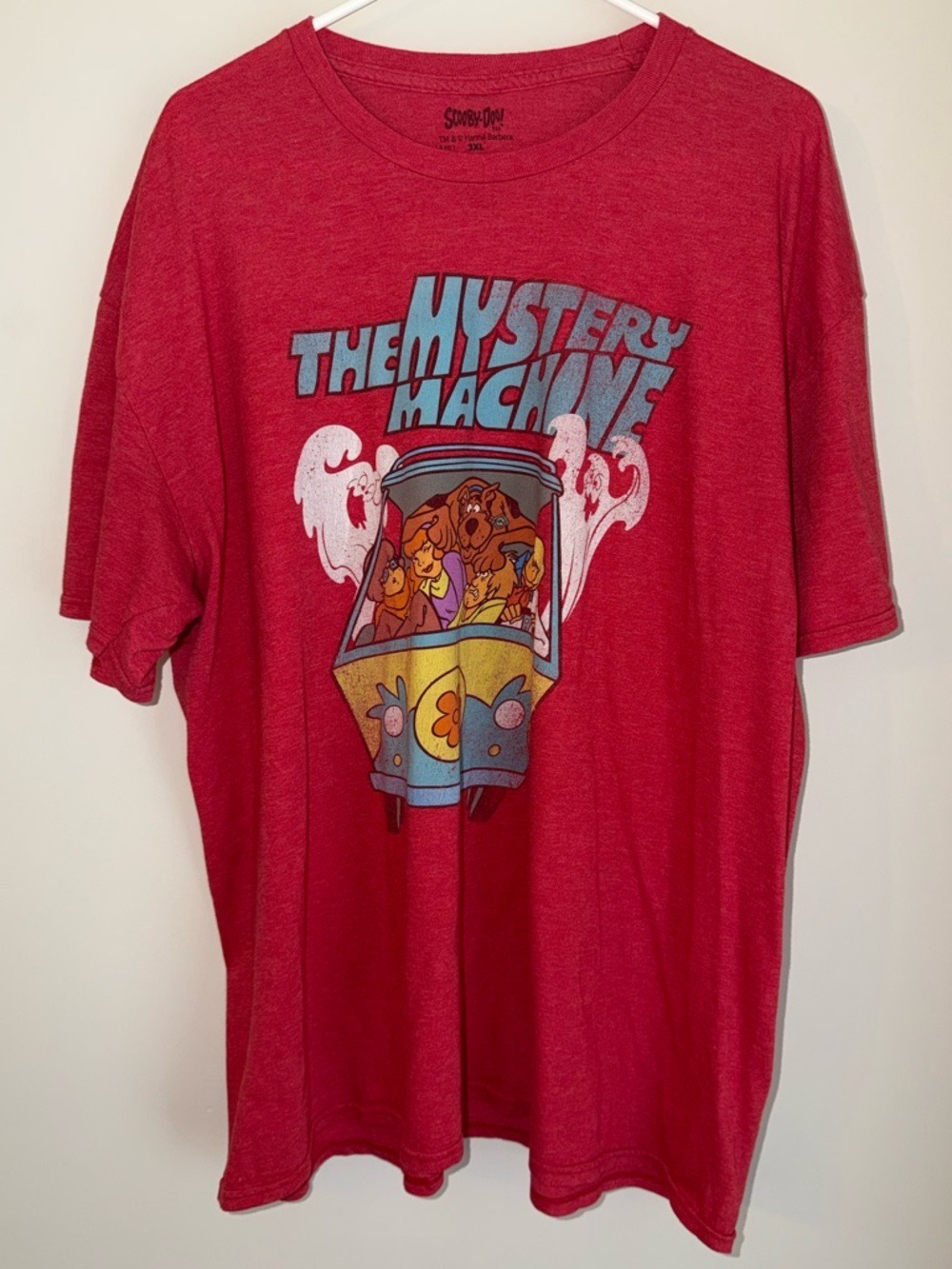 Scooby-Doo Mystery Machine Graphic T-Shirt Red Men's 3XL